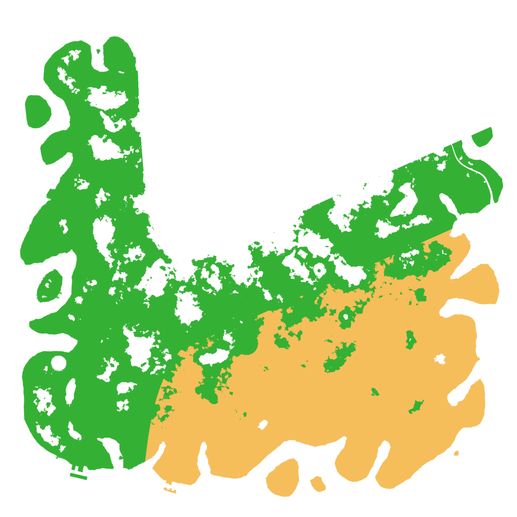Biome Rust Map: Procedural Map, Size: 6000, Seed: 6974