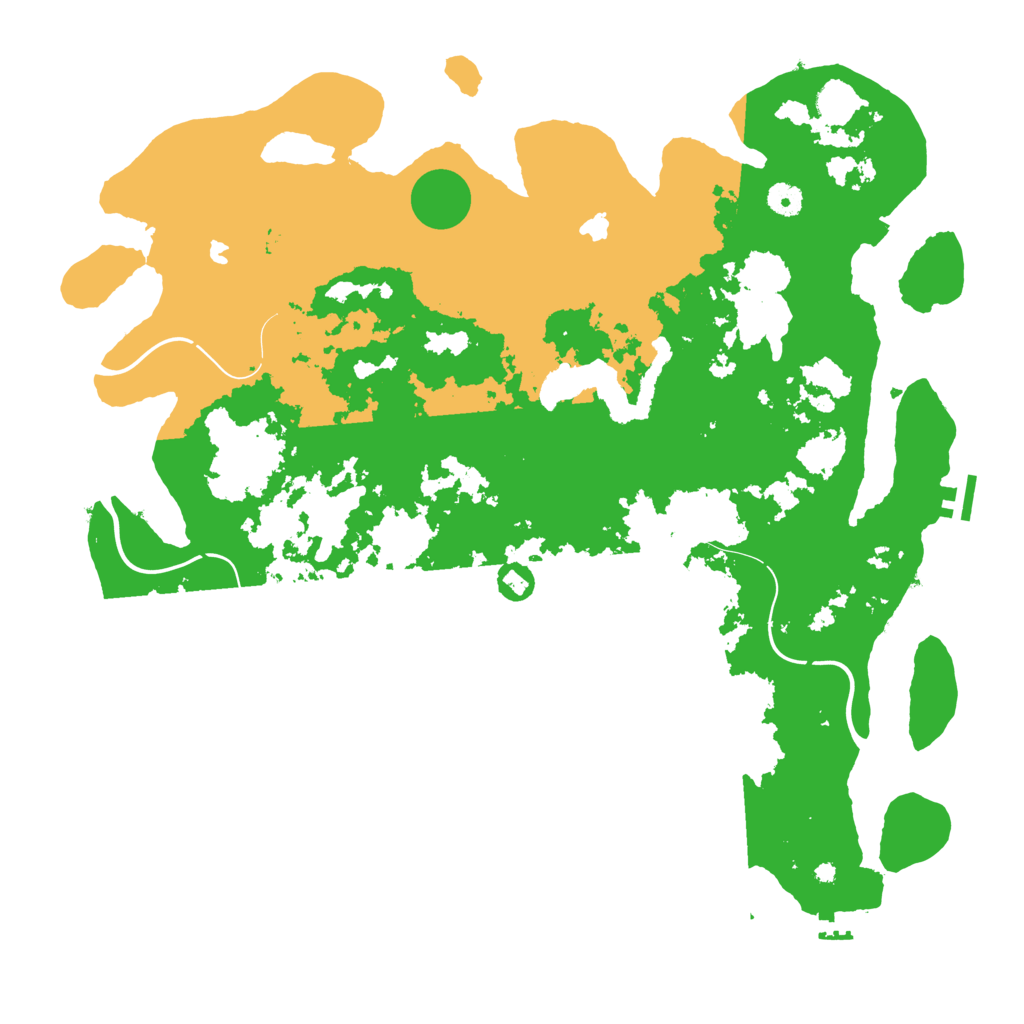 Biome Rust Map: Procedural Map, Size: 4500, Seed: 468720222