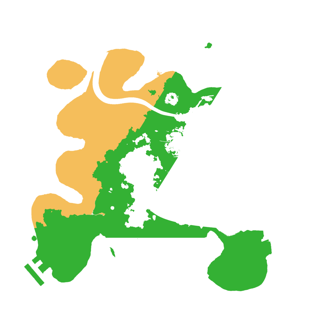 Biome Rust Map: Procedural Map, Size: 2500, Seed: 613133716