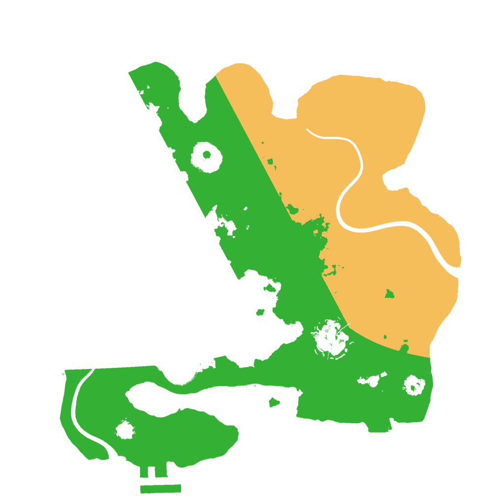 Biome Rust Map: Procedural Map, Size: 2500, Seed: 1640006809