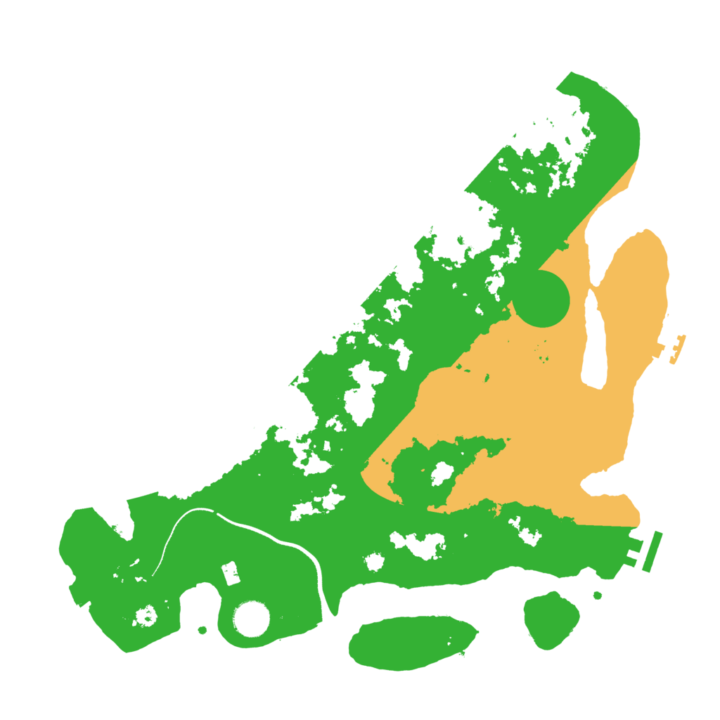 Biome Rust Map: Procedural Map, Size: 3500, Seed: 11562606