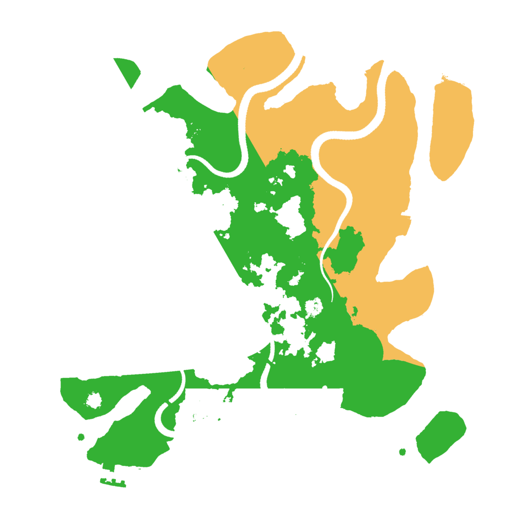 Biome Rust Map: Procedural Map, Size: 3000, Seed: 11460