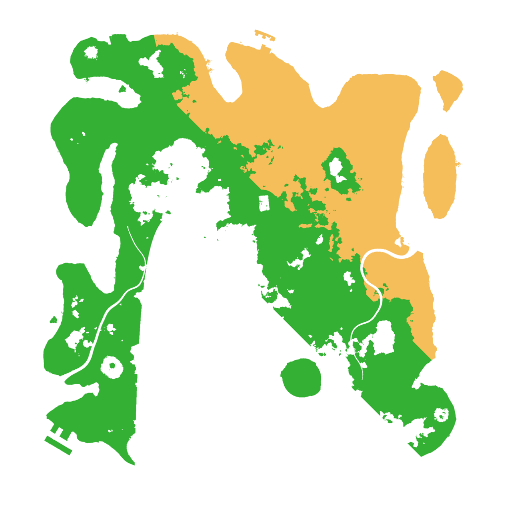 Biome Rust Map: Procedural Map, Size: 3500, Seed: 944748145