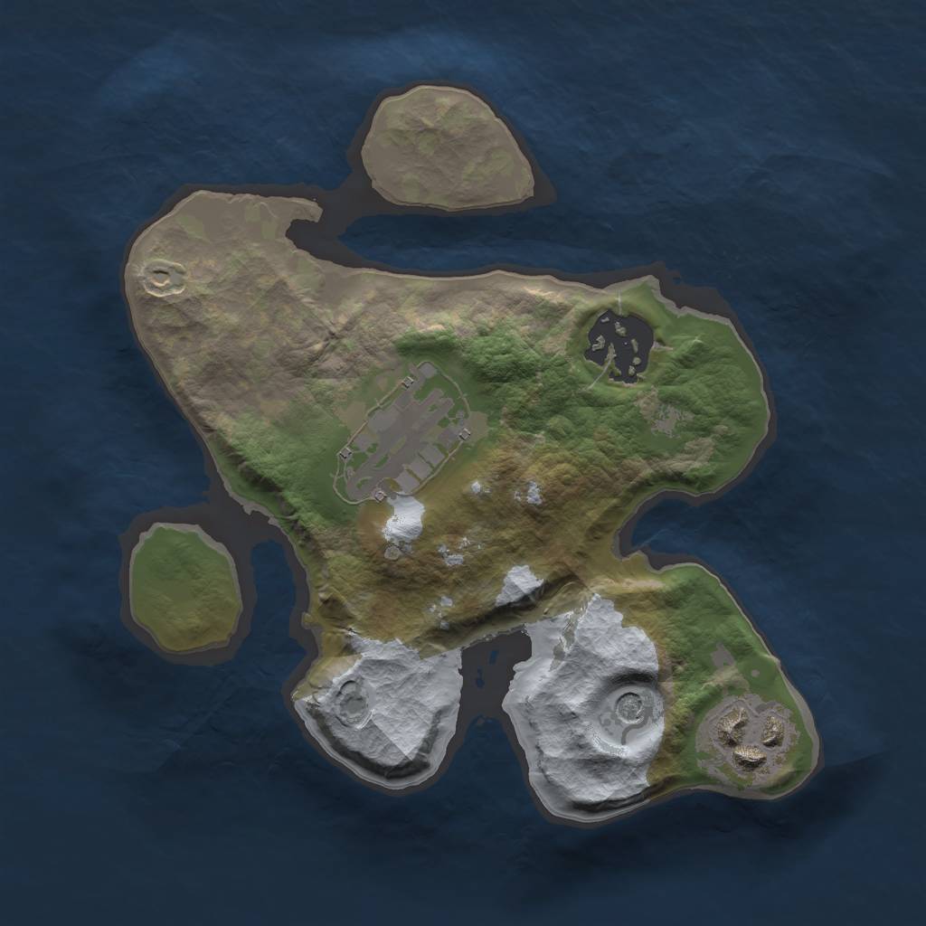 Rust Map: Barren, Size: 2000, Seed: 898989882, 6 Monuments