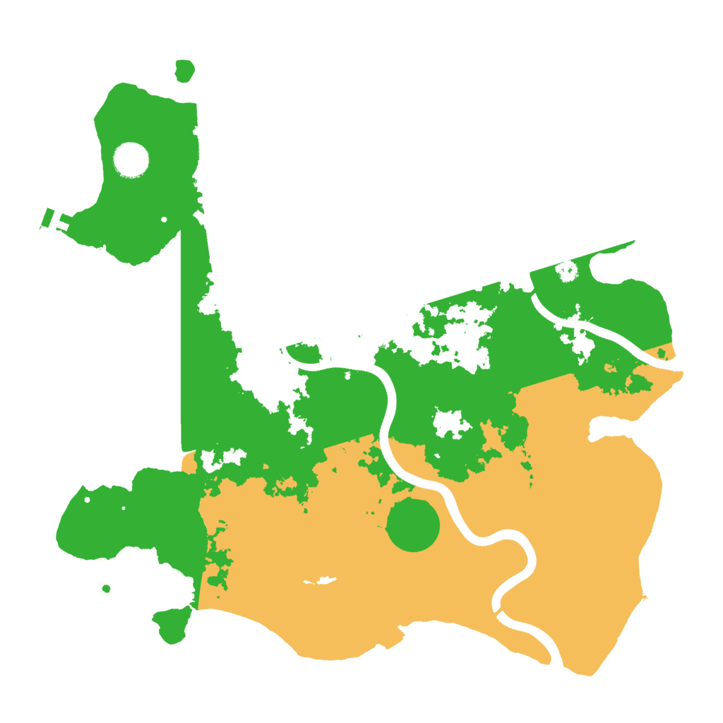 Biome Rust Map: Procedural Map, Size: 3600, Seed: 985333