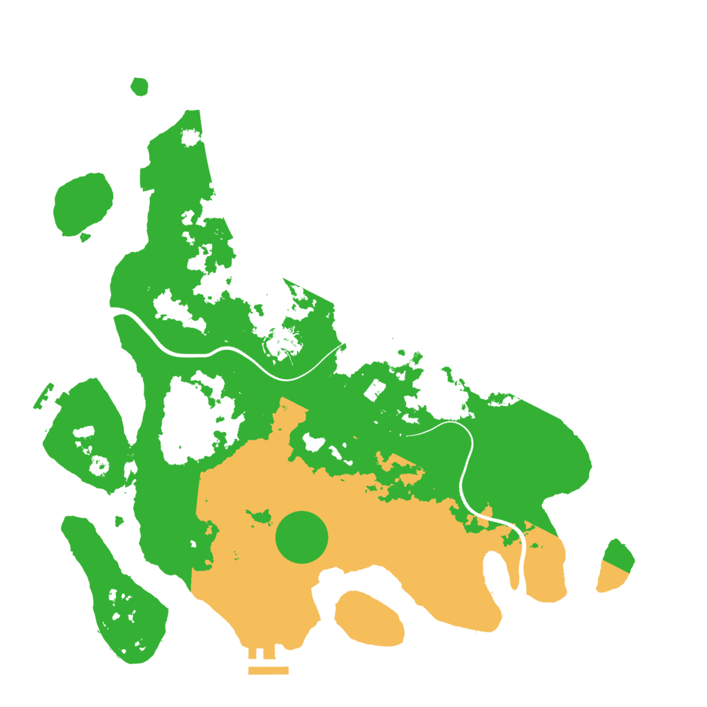 Biome Rust Map: Procedural Map, Size: 3550, Seed: 22040
