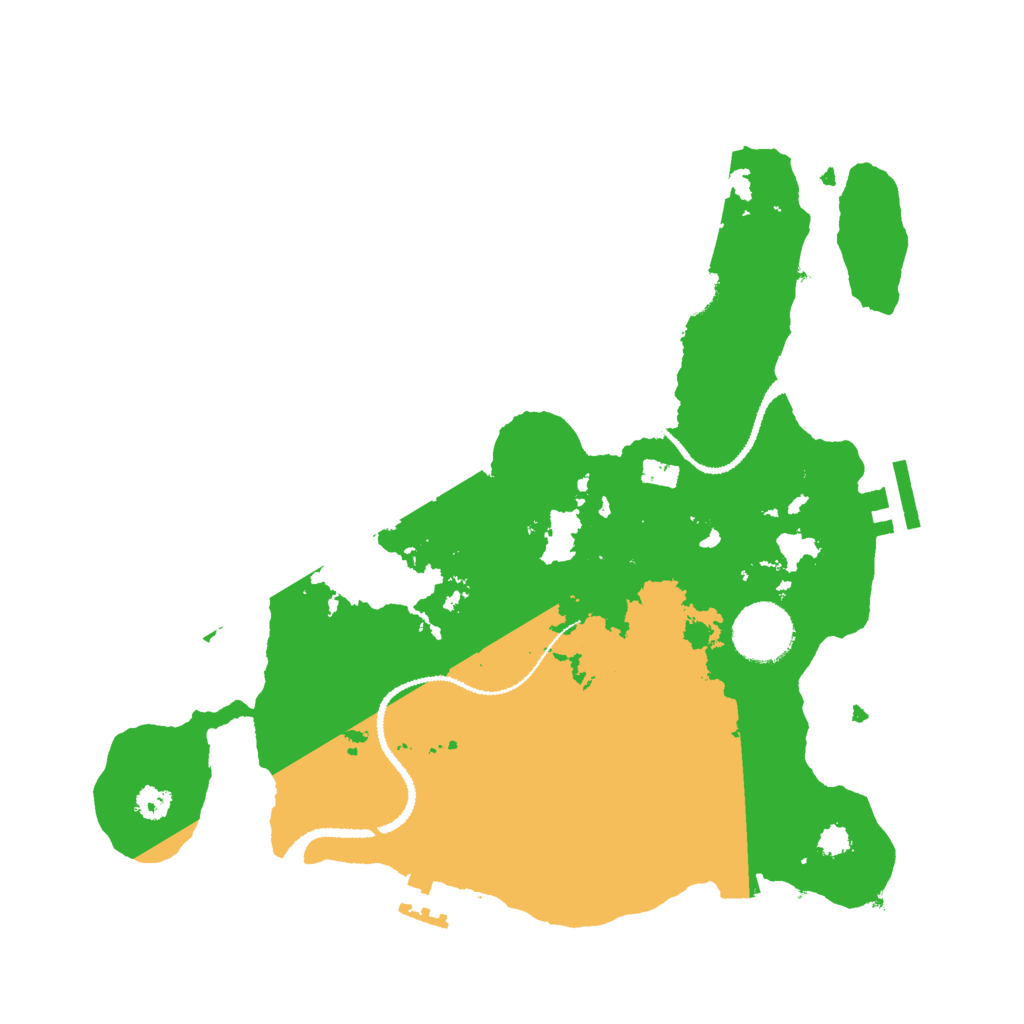 Biome Rust Map: Procedural Map, Size: 3000, Seed: 418237874