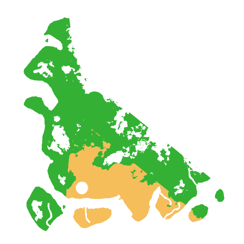 Biome Rust Map: Procedural Map, Size: 3500, Seed: 493299551