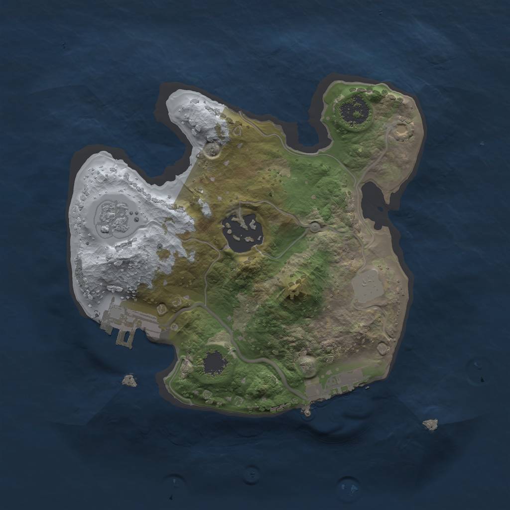 Rust Map: Procedural Map, Size: 1875, Seed: 447313544, 7 Monuments