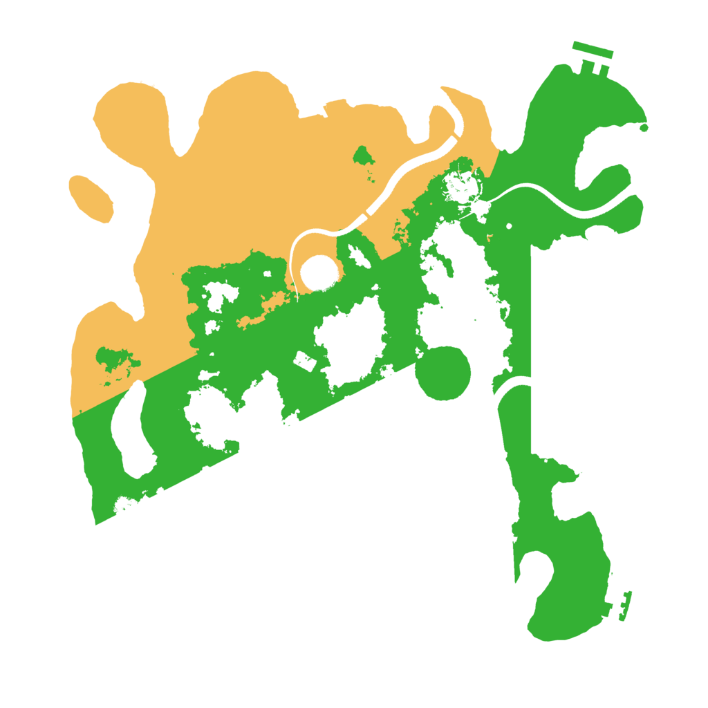 Biome Rust Map: Procedural Map, Size: 3500, Seed: 446127641