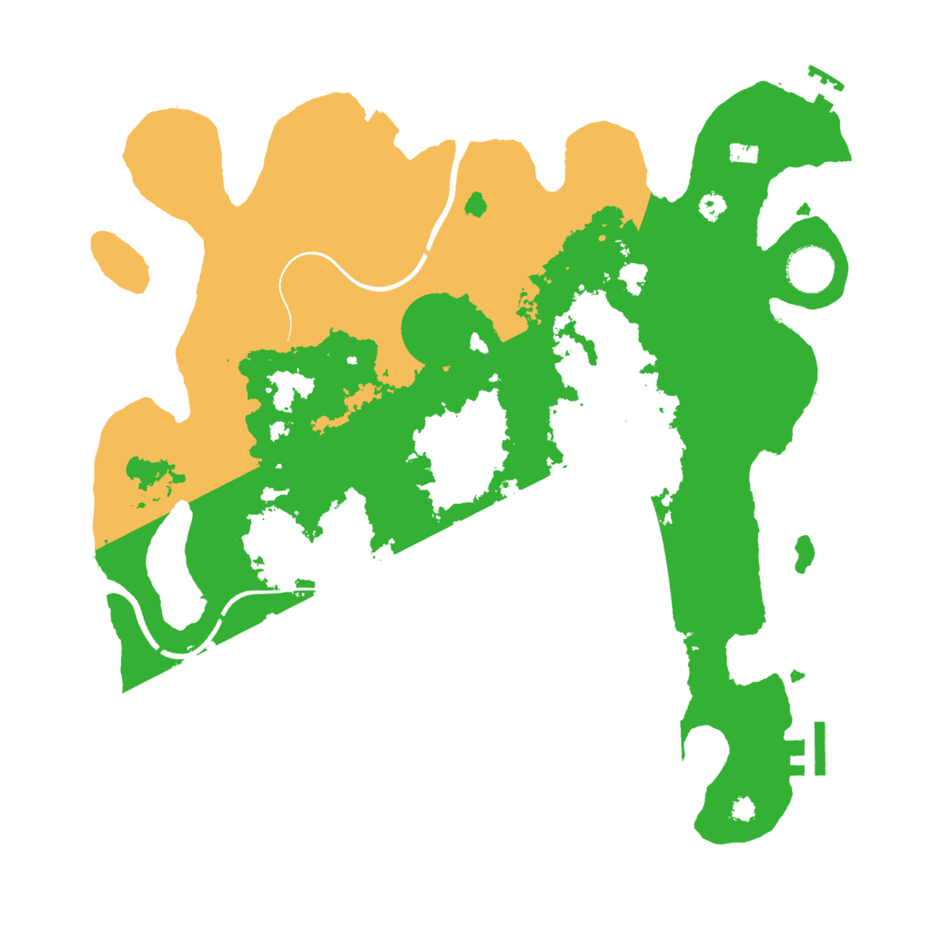 Biome Rust Map: Procedural Map, Size: 3500, Seed: 446127641