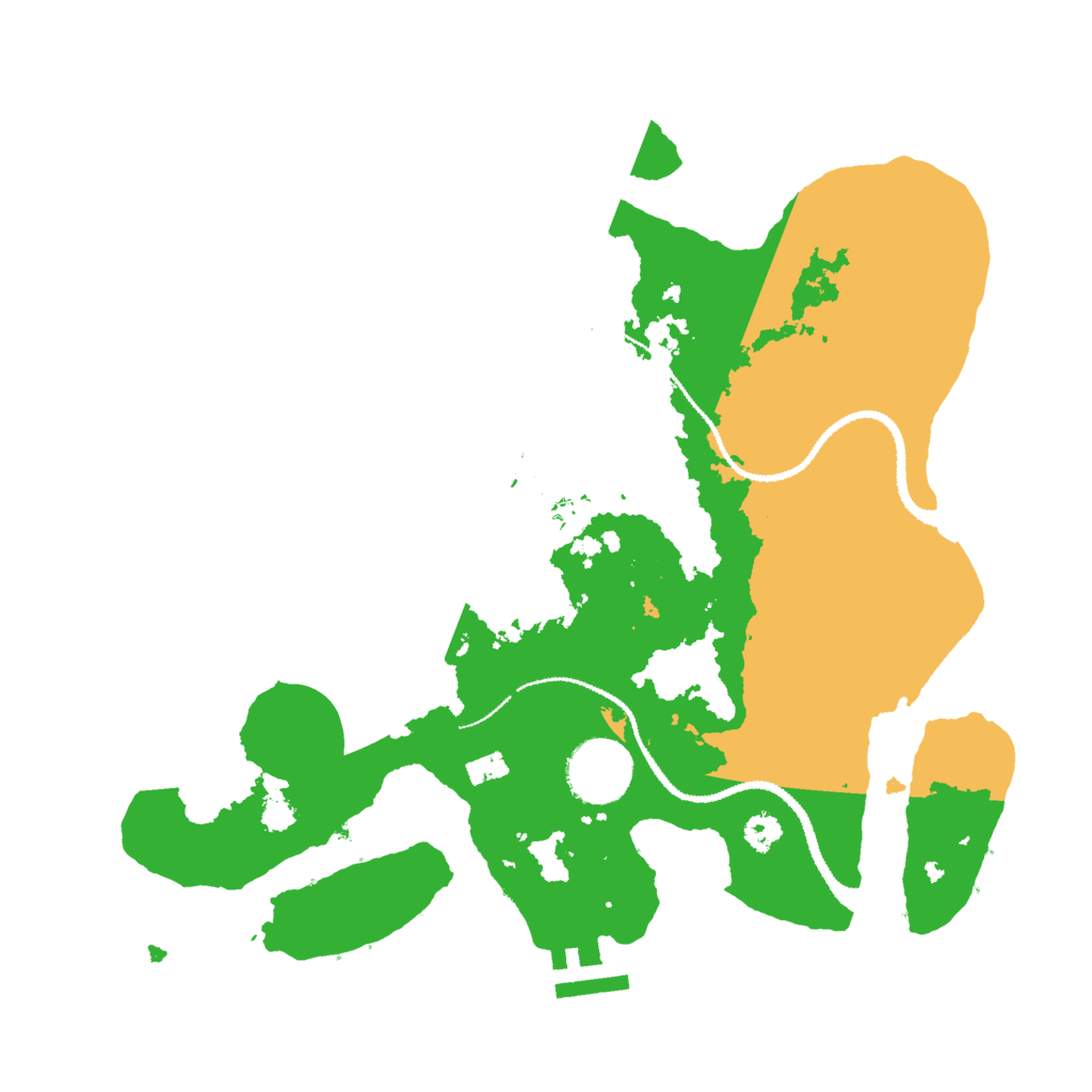 Biome Rust Map: Procedural Map, Size: 3000, Seed: 76520929