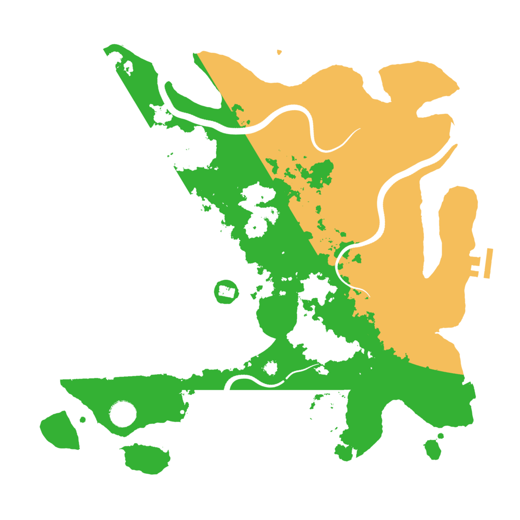Biome Rust Map: Procedural Map, Size: 3500, Seed: 1685914515