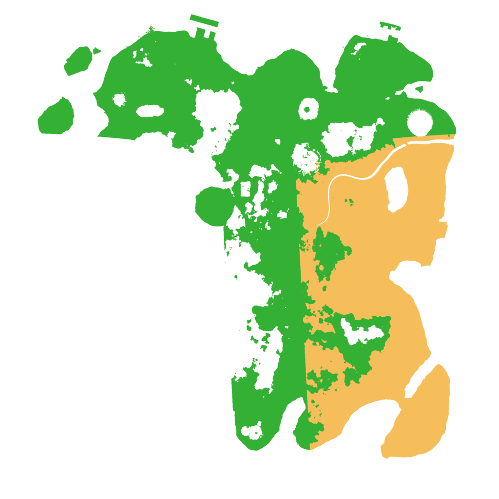 Biome Rust Map: Procedural Map, Size: 3500, Seed: 497578847