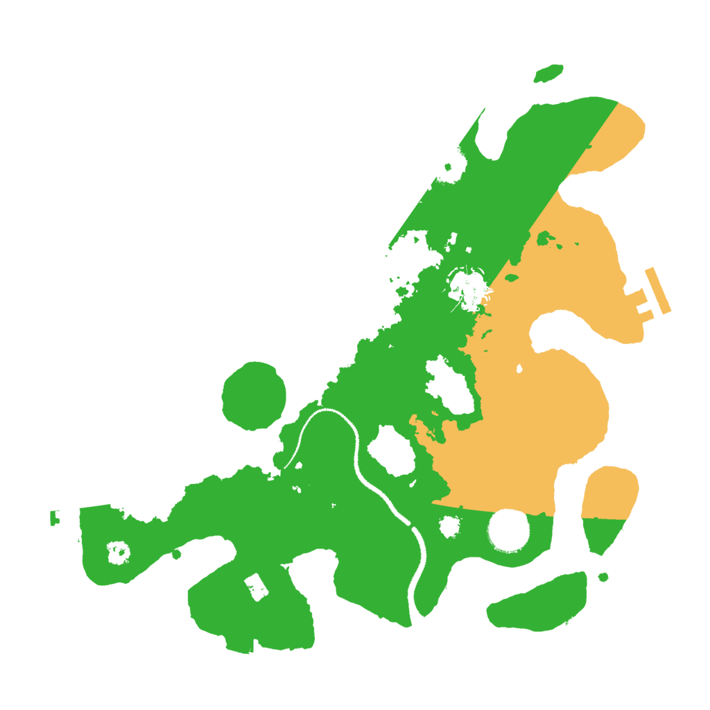 Biome Rust Map: Procedural Map, Size: 3000, Seed: 496693159