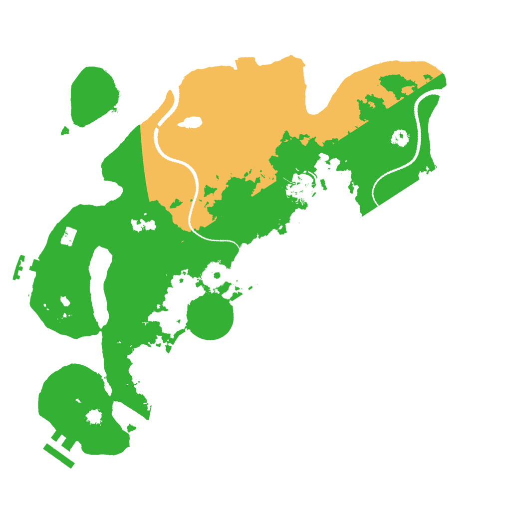 Biome Rust Map: Procedural Map, Size: 3000, Seed: 6823