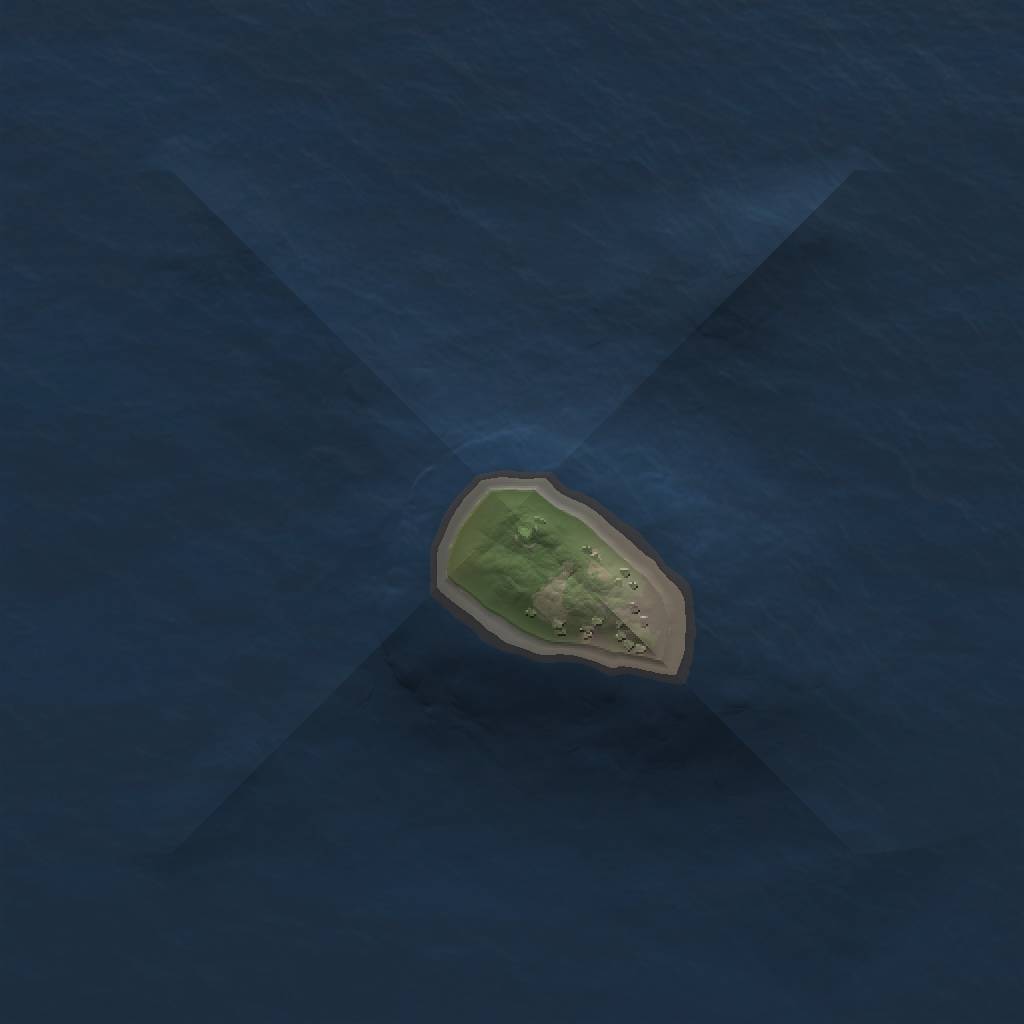 Rust Map: Procedural Map, Size: 1100, Seed: 25565, 3 Monuments