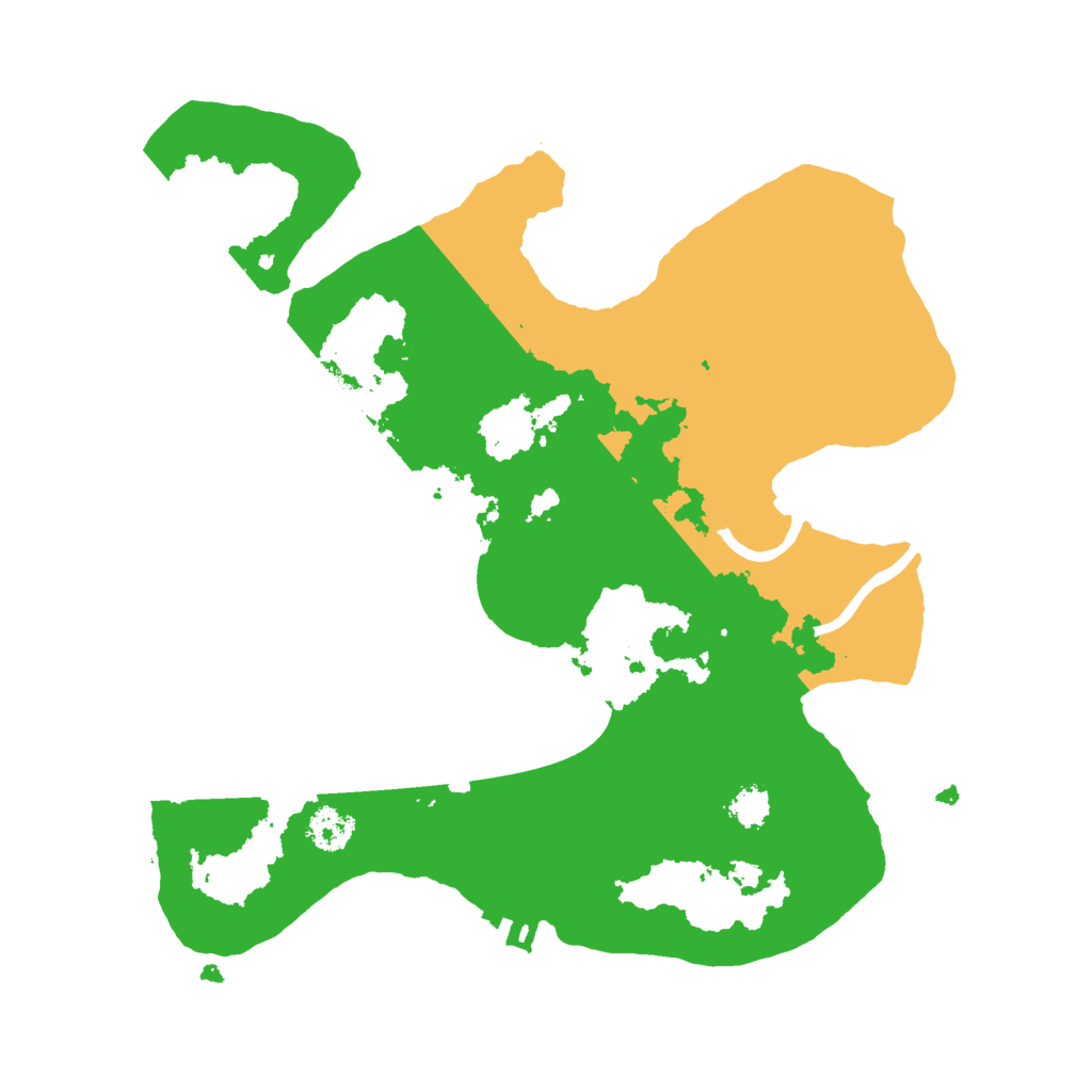 Biome Rust Map: Procedural Map, Size: 2500, Seed: 110864333