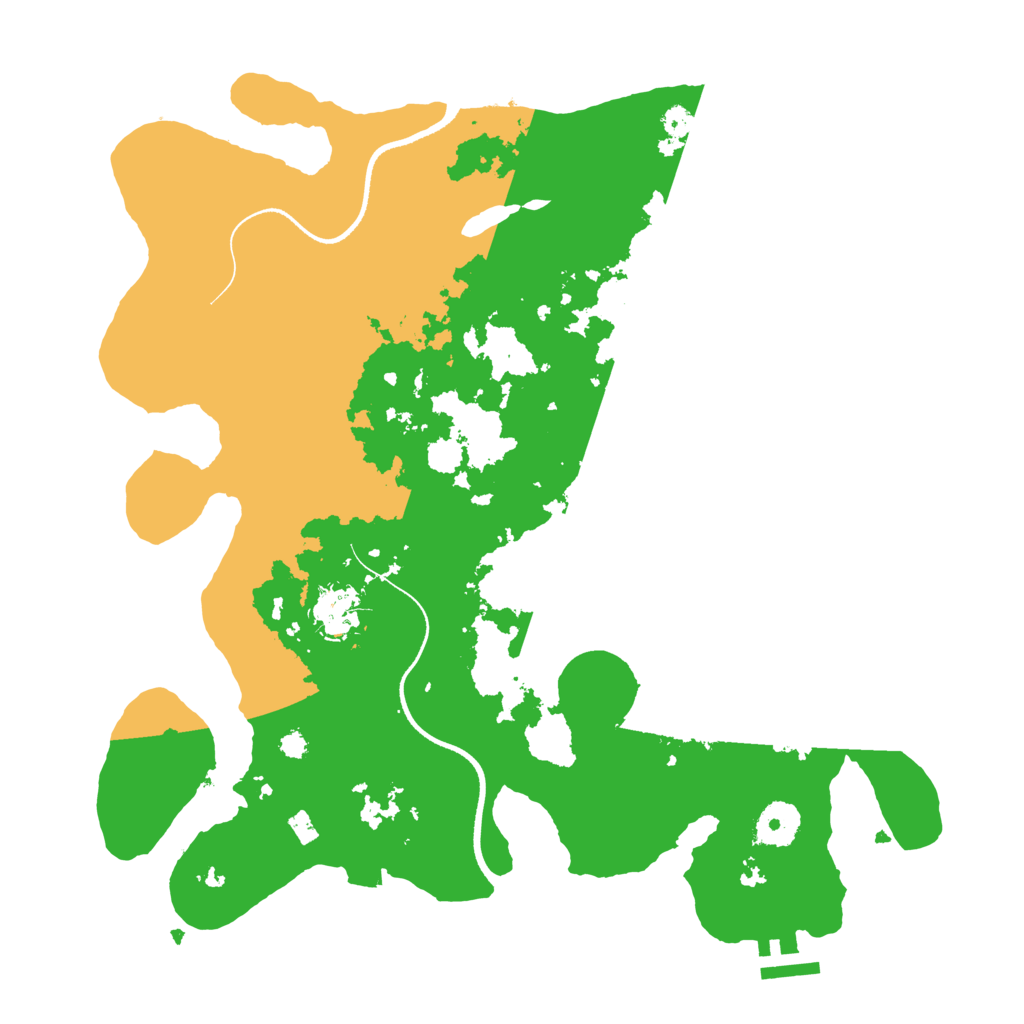 Biome Rust Map: Procedural Map, Size: 3500, Seed: 82385