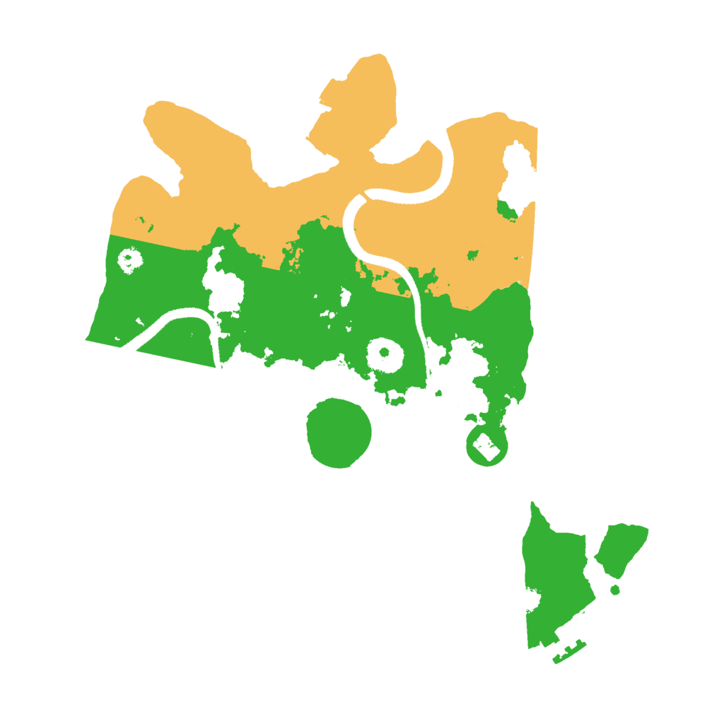 Biome Rust Map: Procedural Map, Size: 3000, Seed: 27610