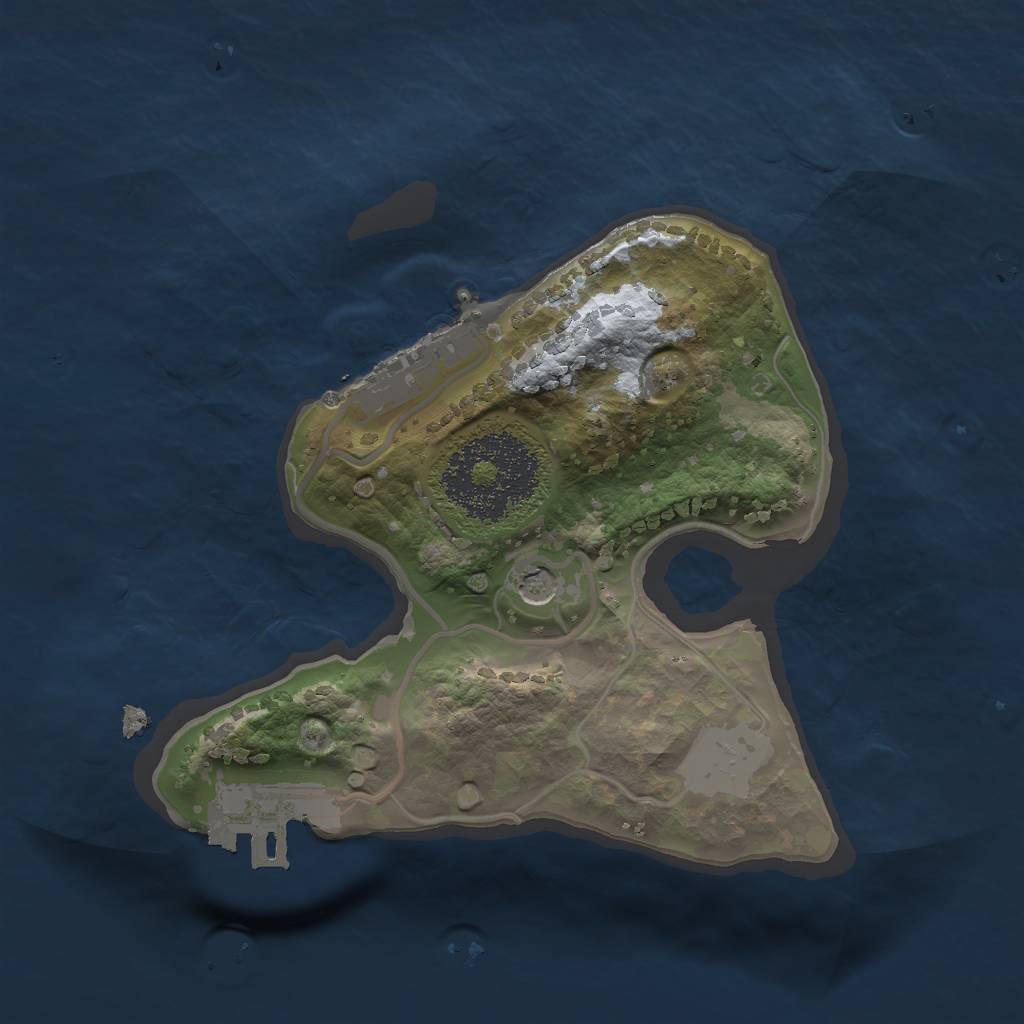 Rust Map: Procedural Map, Size: 1700, Seed: 562351, 6 Monuments