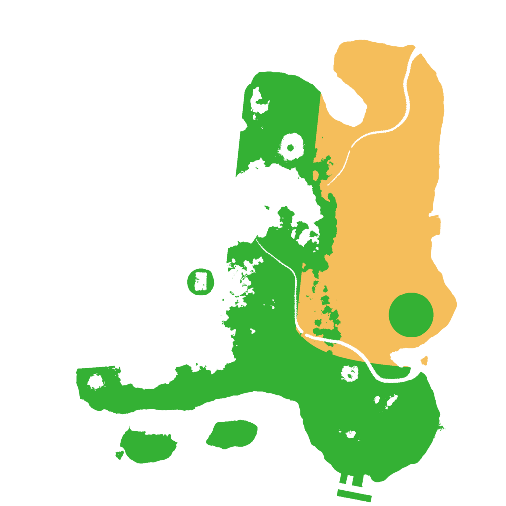 Biome Rust Map: Procedural Map, Size: 3000, Seed: 28347