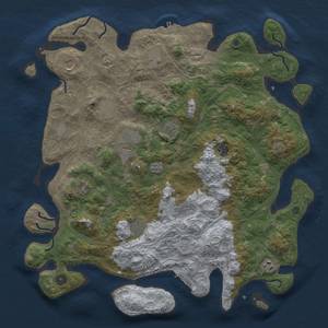 Thumbnail Rust Map: Procedural Map, Size: 4500, Seed: 1590818639, 18 Monuments