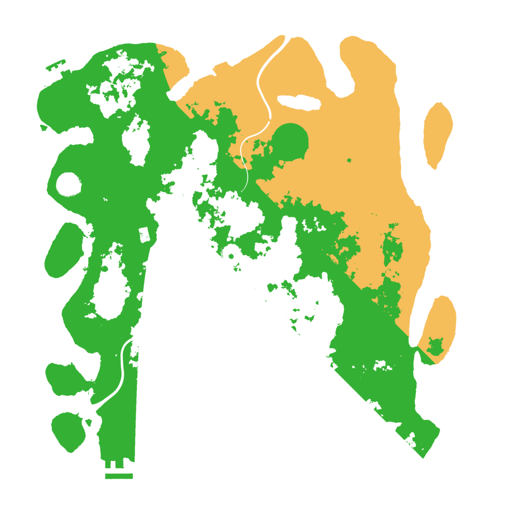 Biome Rust Map: Procedural Map, Size: 3700, Seed: 334692420