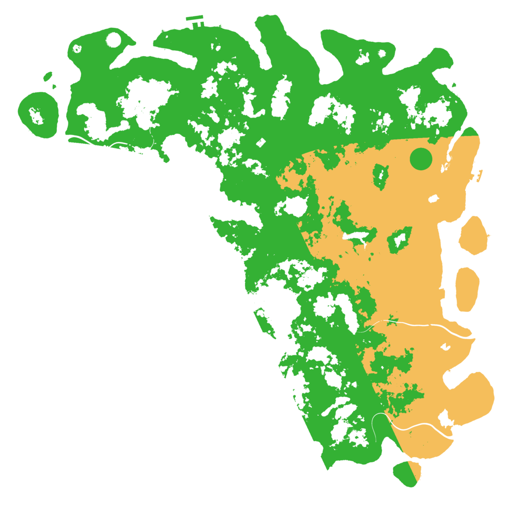 Biome Rust Map: Procedural Map, Size: 6000, Seed: 1599095682