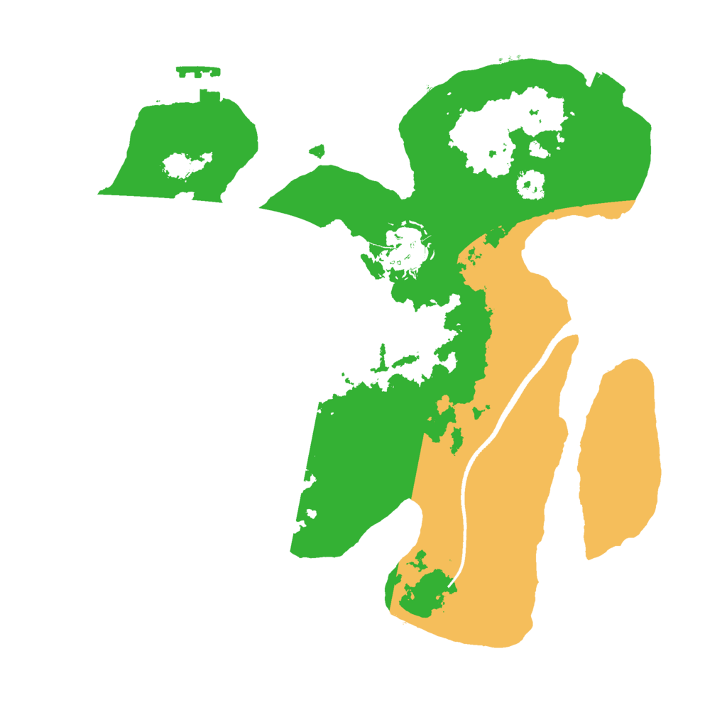 Biome Rust Map: Procedural Map, Size: 2500, Seed: 1179967308