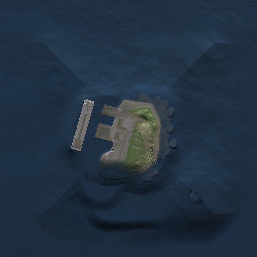 Rust Map: Procedural Map, Size: 1000, Seed: 6536886, 2 Monuments