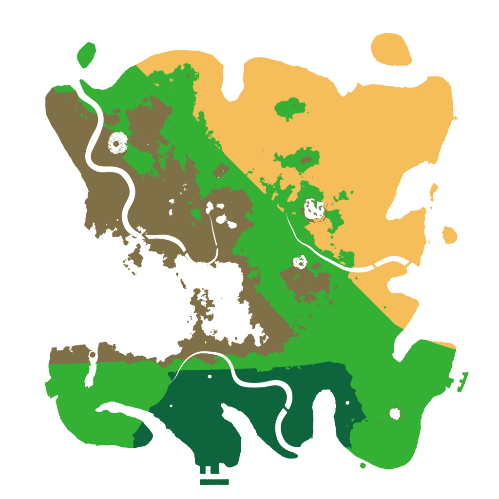 Biome Rust Map: Procedural Map, Size: 3500, Seed: 1404667541