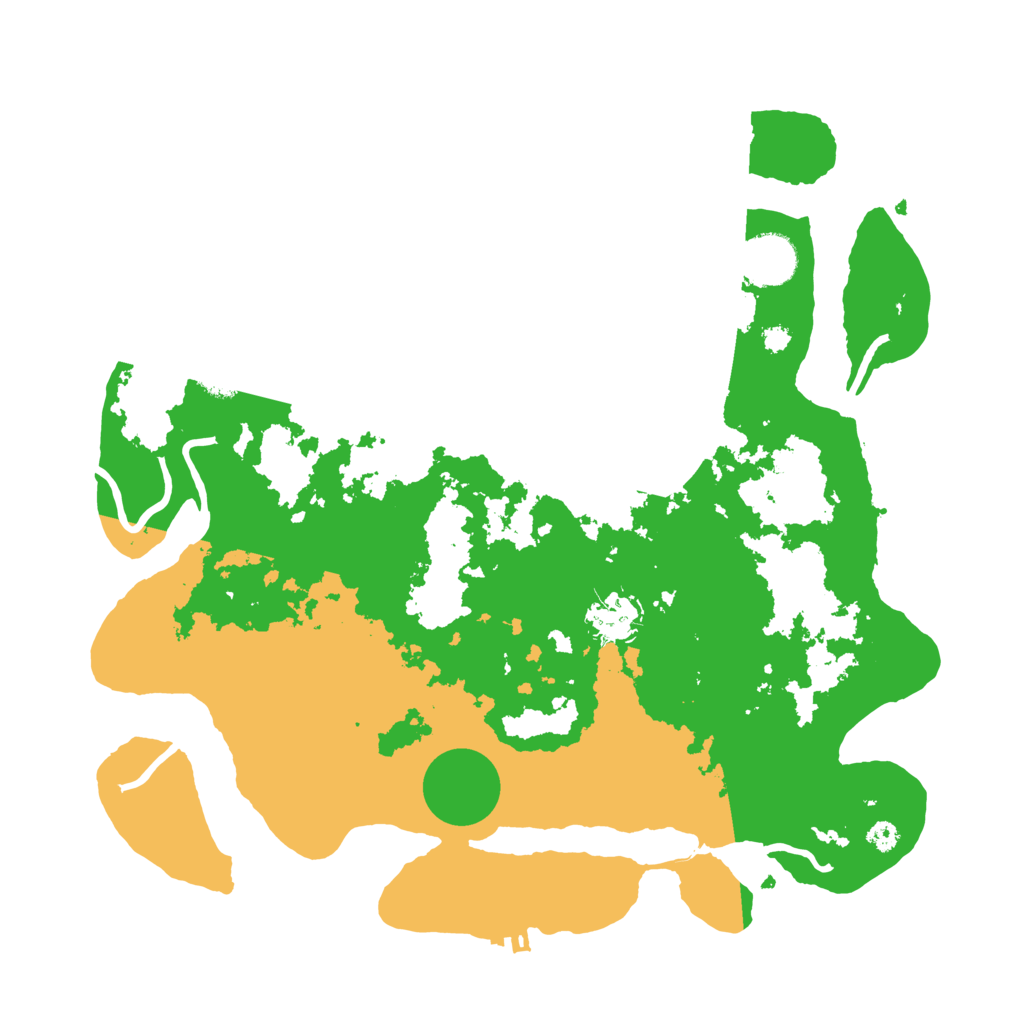 Biome Rust Map: Procedural Map, Size: 3500, Seed: 145545658