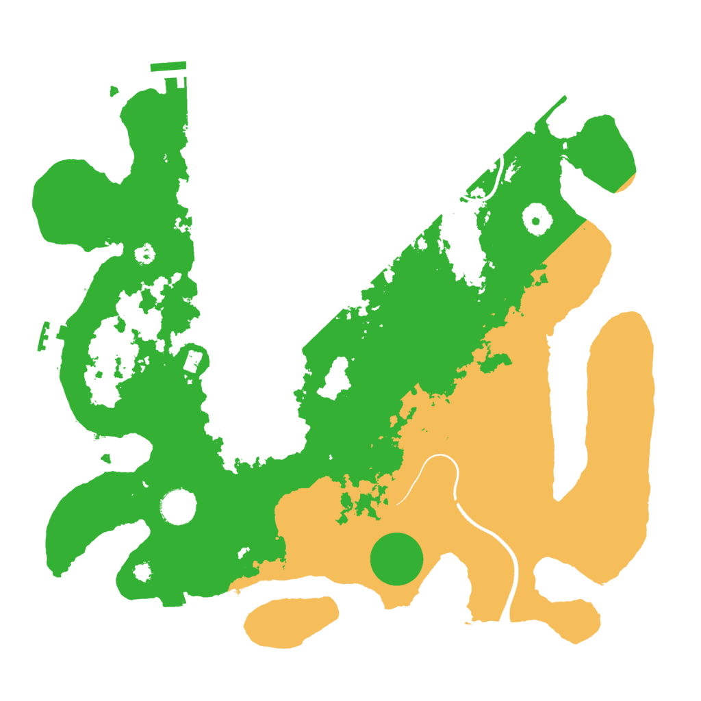 Biome Rust Map: Procedural Map, Size: 3500, Seed: 1486296121