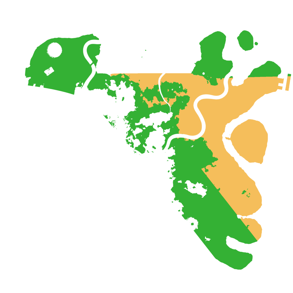 Biome Rust Map: Procedural Map, Size: 3500, Seed: 352550738