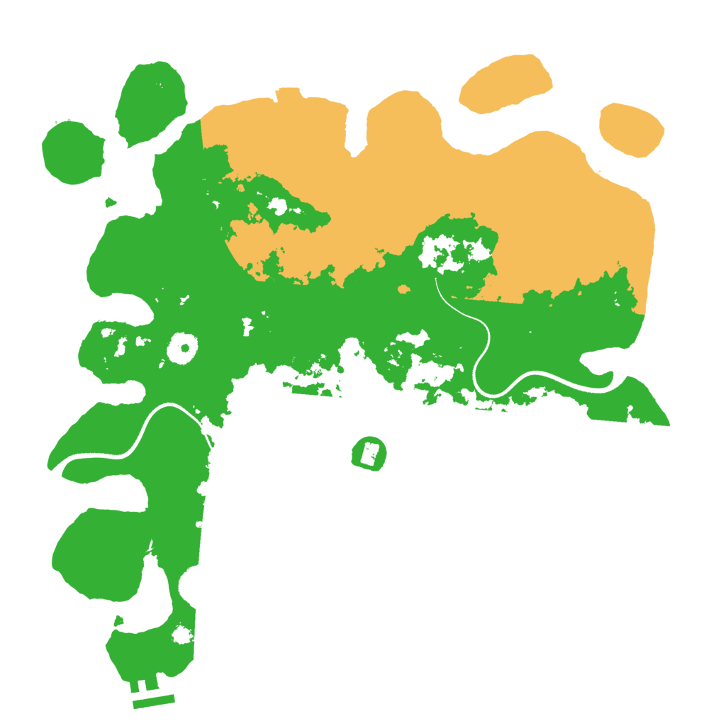 Biome Rust Map: Procedural Map, Size: 3500, Seed: 428761631