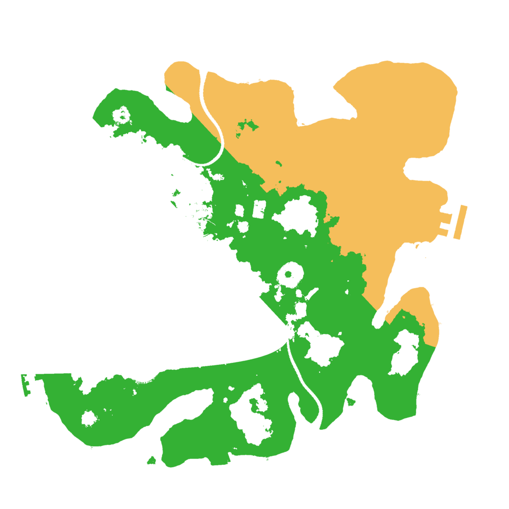 Biome Rust Map: Procedural Map, Size: 3000, Seed: 10845