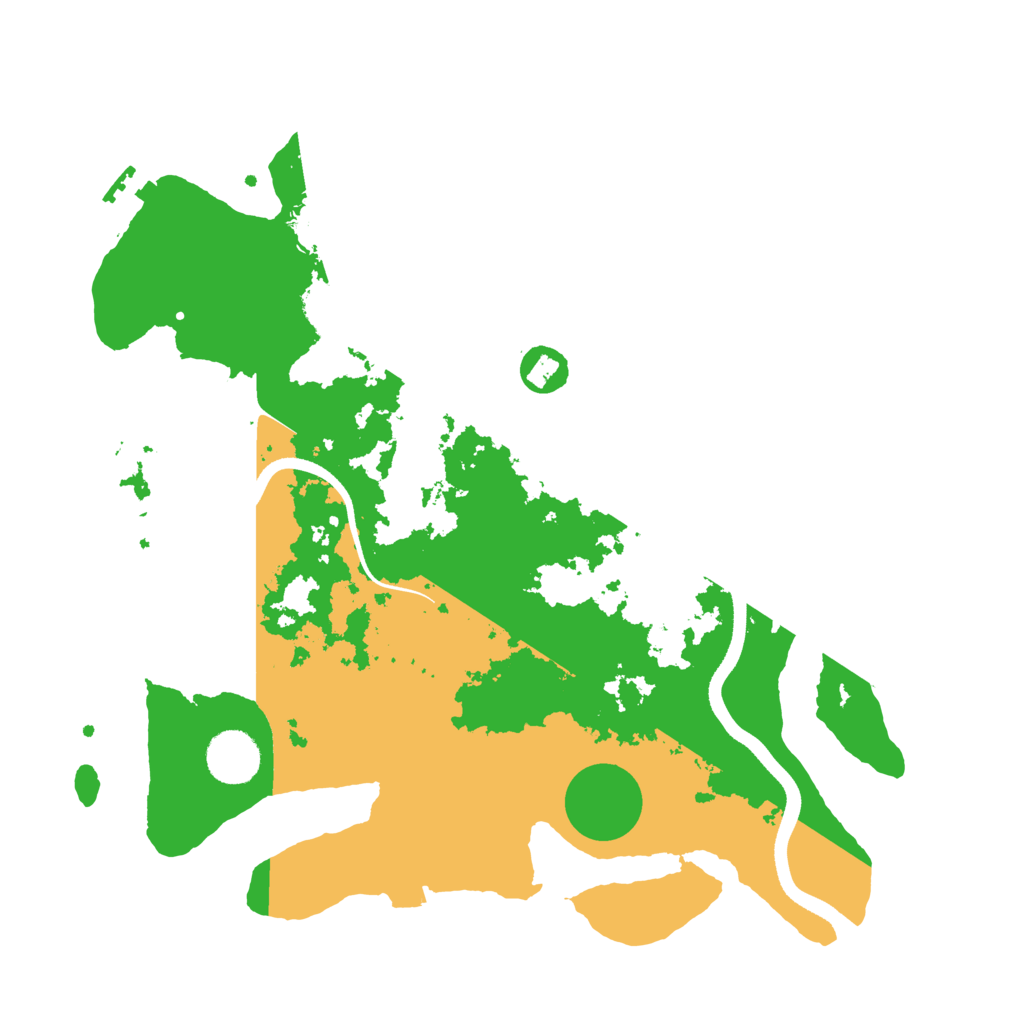 Biome Rust Map: Procedural Map, Size: 3500, Seed: 16758