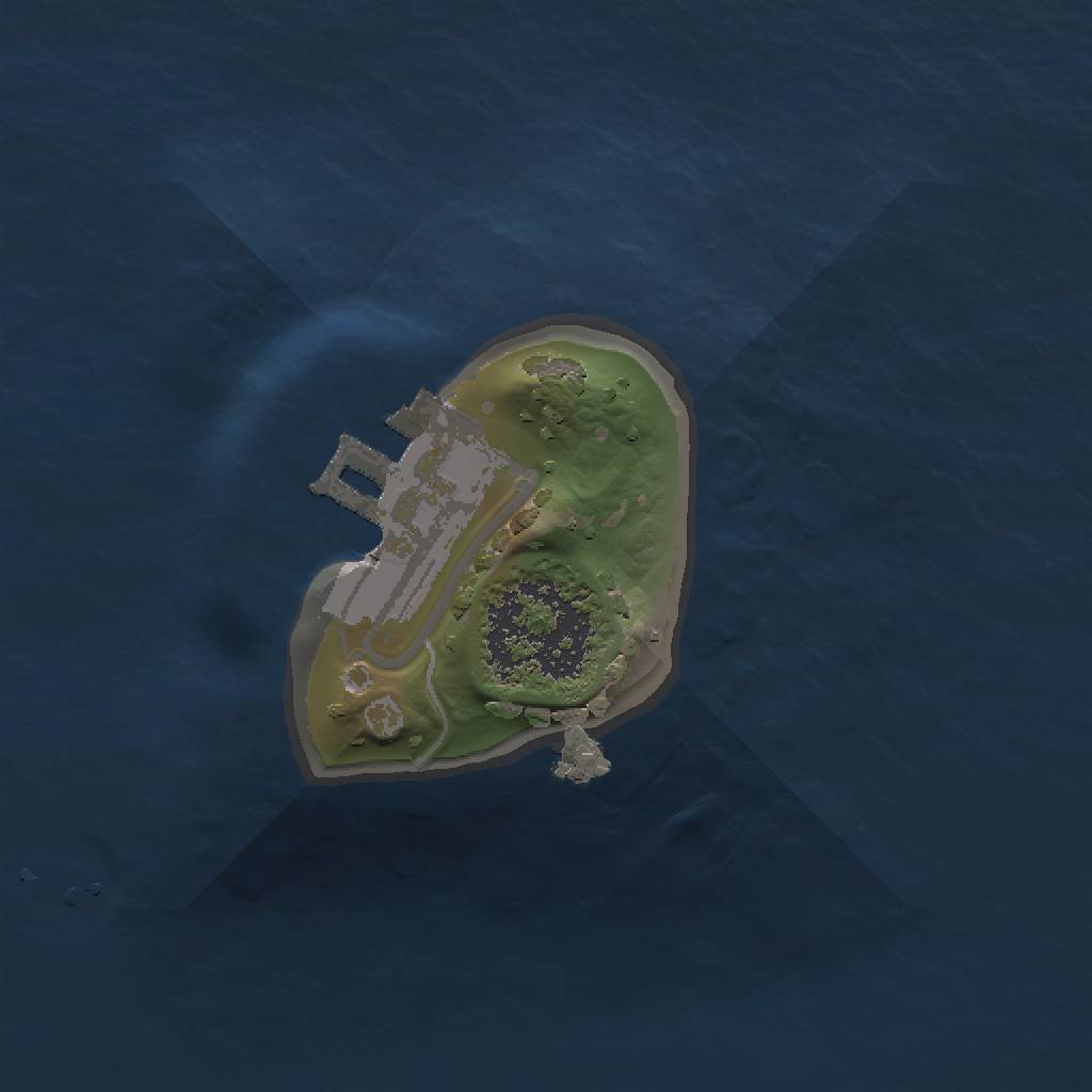 Rust Map: Procedural Map, Size: 1000, Seed: 2342782, 4 Monuments