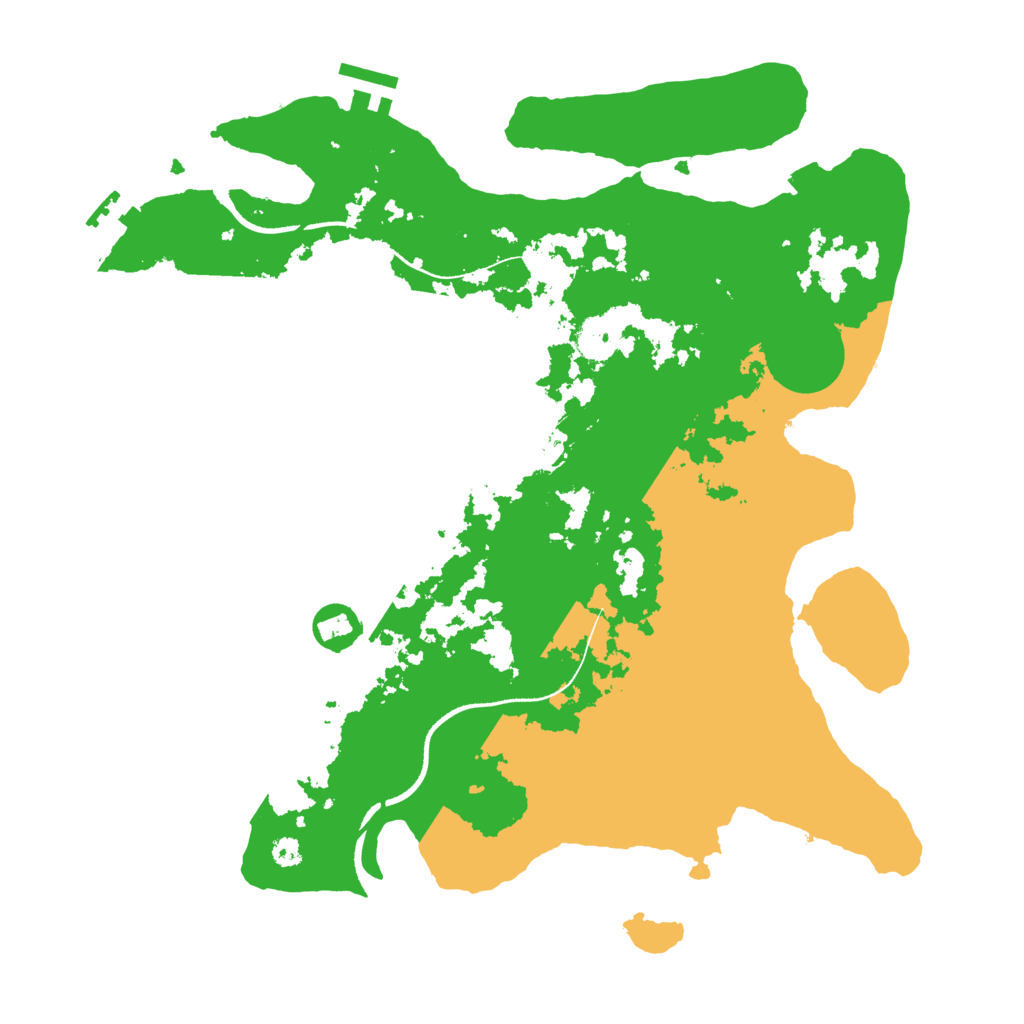 Biome Rust Map: Procedural Map, Size: 3500, Seed: 1961268150