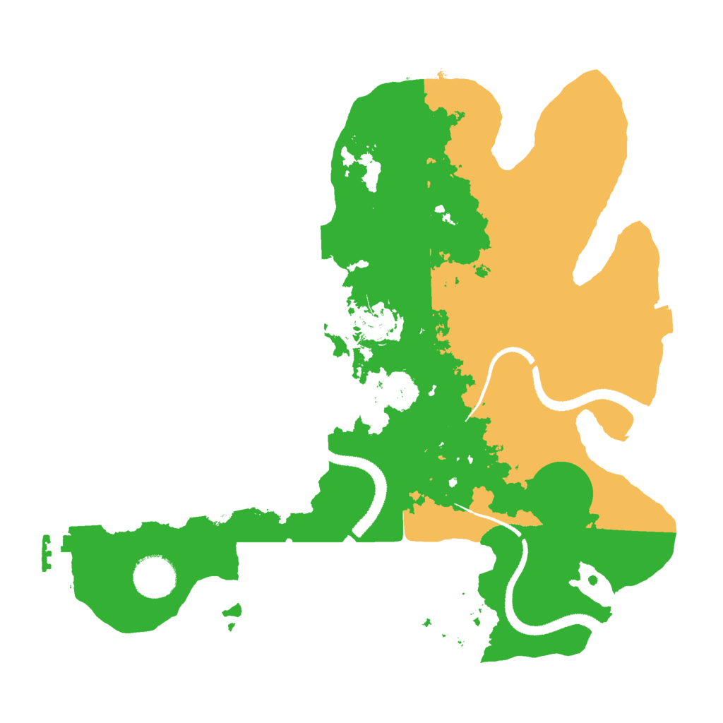 Biome Rust Map: Procedural Map, Size: 3000, Seed: 363610843