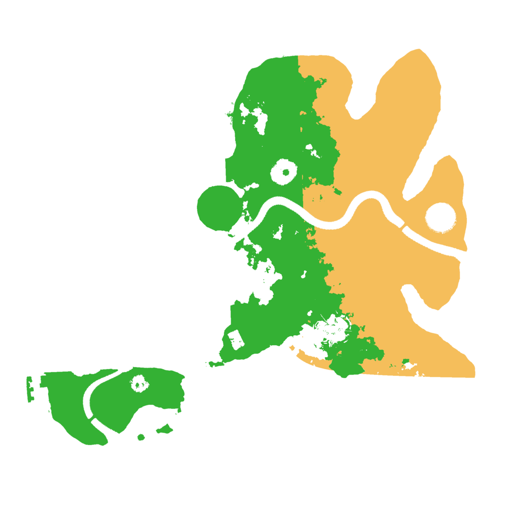 Biome Rust Map: Procedural Map, Size: 3000, Seed: 363610843