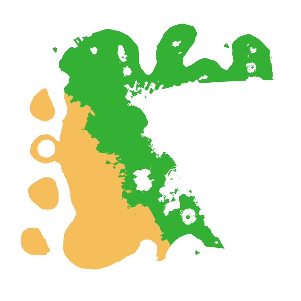 Biome Rust Map: Procedural Map, Size: 3000, Seed: 21342421