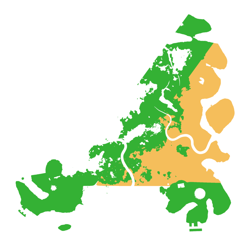 Biome Rust Map: Procedural Map, Size: 4000, Seed: 24255