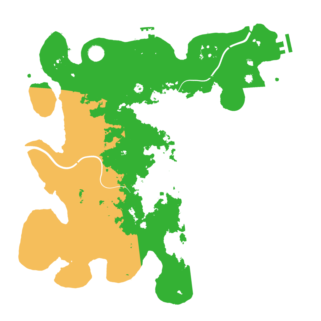 Biome Rust Map: Procedural Map, Size: 3500, Seed: 1467041747
