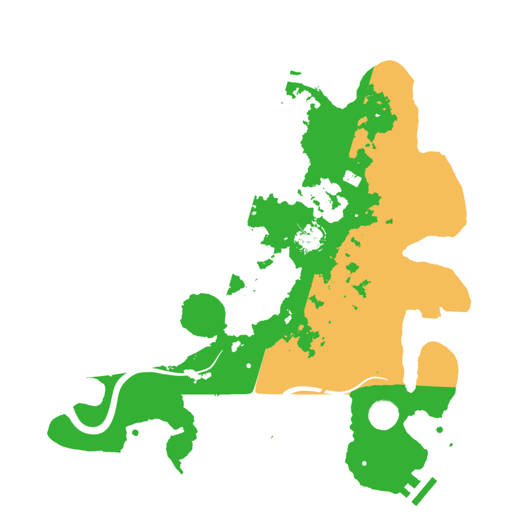 Biome Rust Map: Procedural Map, Size: 3250, Seed: 142130