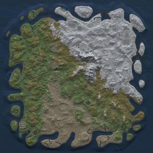 Thumbnail Rust Map: Procedural Map, Size: 6000, Seed: 3250, 18 Monuments