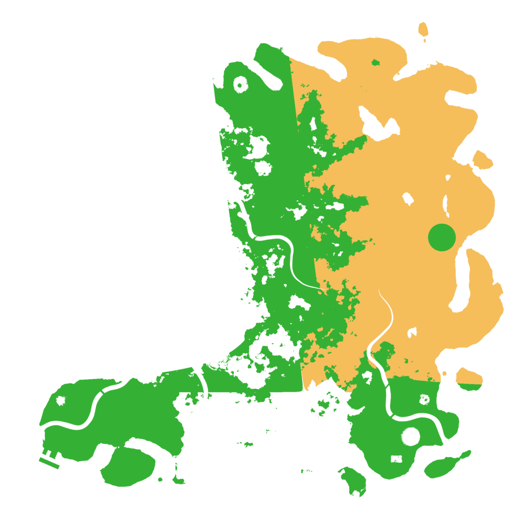 Biome Rust Map: Procedural Map, Size: 5000, Seed: 72021