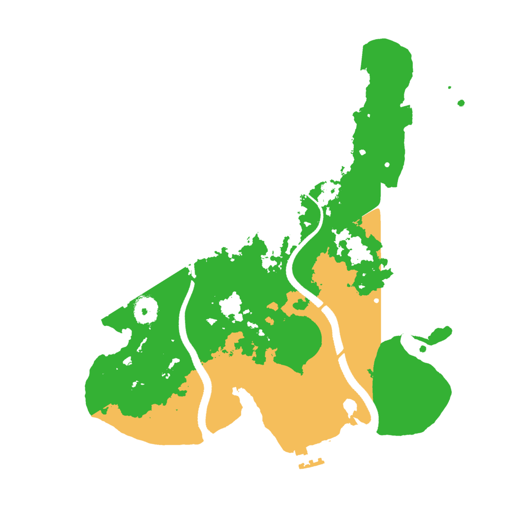 Biome Rust Map: Procedural Map, Size: 3000, Seed: 5417960