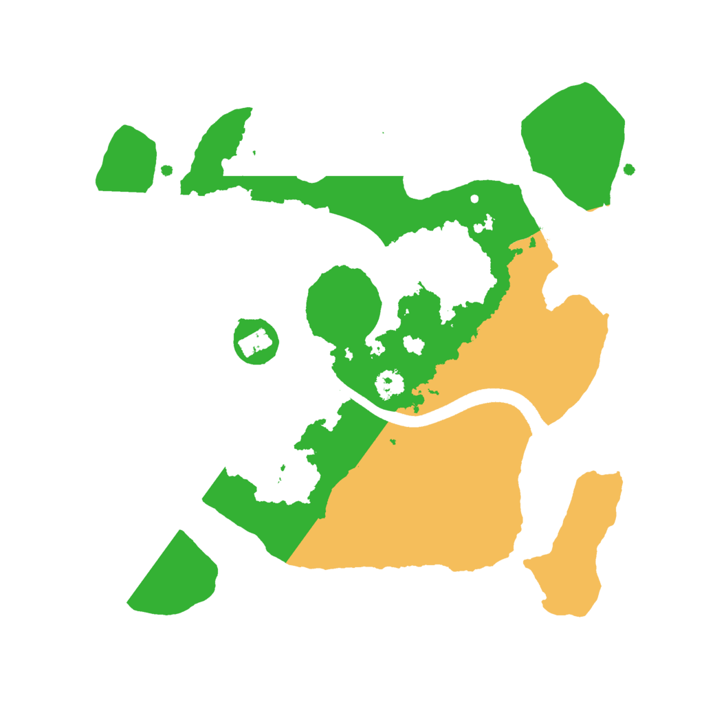 Biome Rust Map: Procedural Map, Size: 2500, Seed: 1766978963